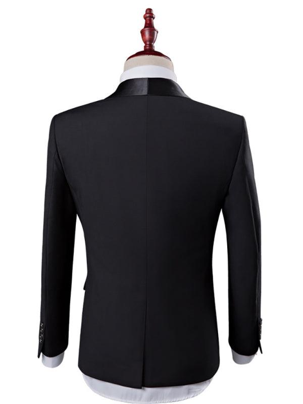 Men's Stylish Lapel Collar Business Suit - Skijnn UK