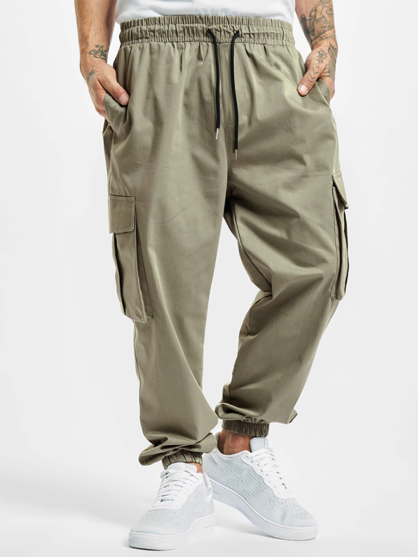 New Men's Overalls Drawstring Multi-Pocket Outdoor Thin Casual Pants - Skijnn UK