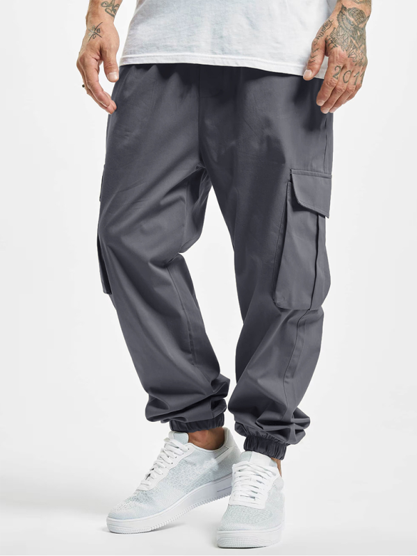 New Men's Overalls Drawstring Multi-Pocket Outdoor Thin Casual Pants - Skijnn UK
