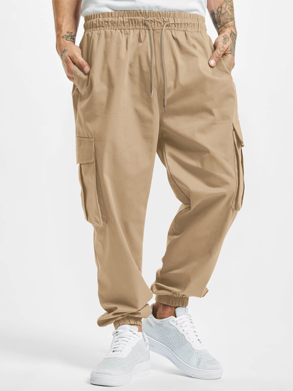 New Men's Overalls Drawstring Multi-Pocket Outdoor Thin Casual Pants - Skijnn UK