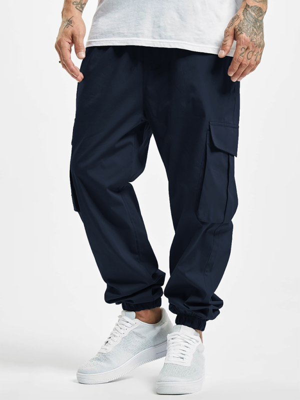 New Men's Overalls Drawstring Multi-Pocket Outdoor Thin Casual Pants - Skijnn UK